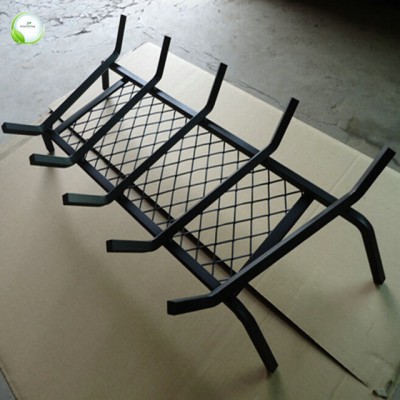 Wrought iron fireplace grate